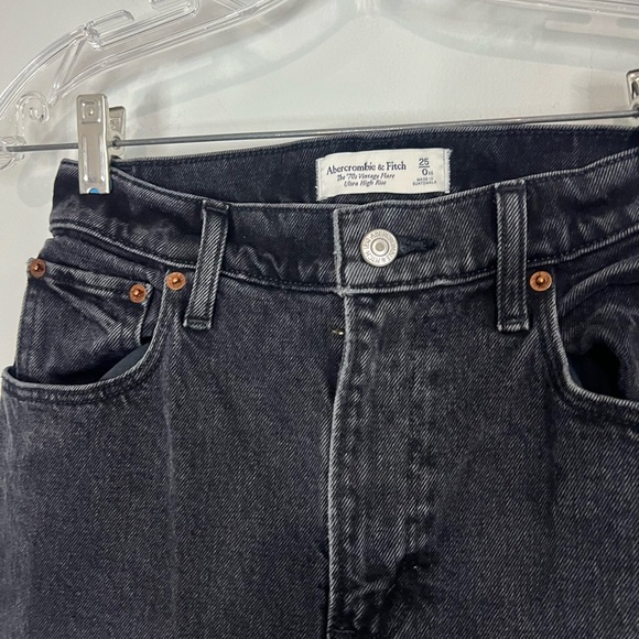 Abercrombie & fitch curve love the 70s vintage flare jean size 0/25 - Picture 6 of 7